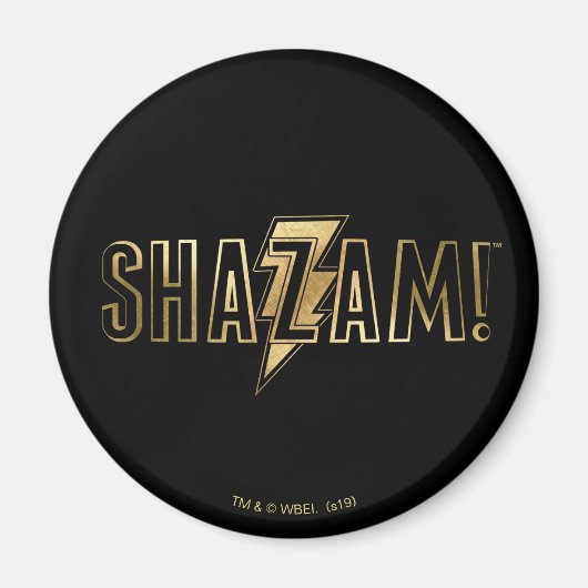 SCHAZAM! | Gold-Logo Magnet (Vorne)