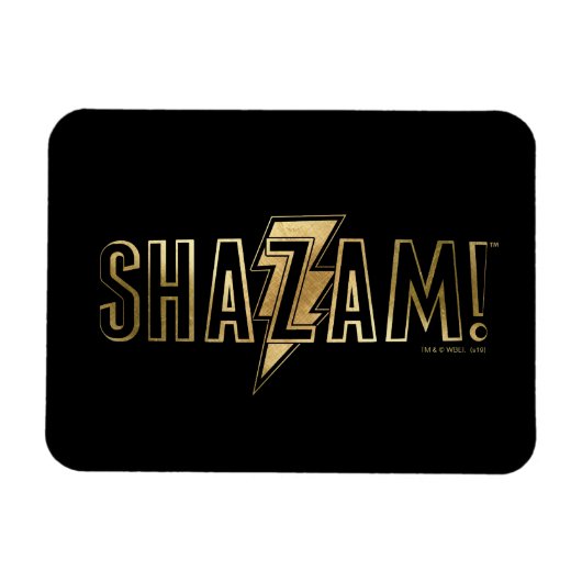 SCHAZAM! | Gold-Logo Magnet (Horizontal)