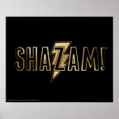 SCHAZAM! | Gold-Logo Poster (Vorne)