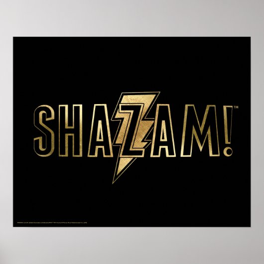 SCHAZAM! | Gold-Logo Poster (Vorne)