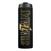 SCHAZAM! | Gold-Logo Thermosbecher (Vorderseite)