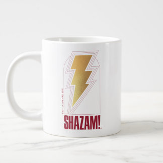 SCHAZAM! Götterwut | Abzeichen mit Blitzschlag Jumbo-Tasse