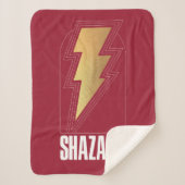 SCHAZAM! Götterwut | Abzeichen mit Blitzschlag Sherpadecke (Vorderseite)
