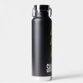 SCHAZAM! Götterwut | Abzeichen mit Blitzschlag Trinkflasche (Vorne)