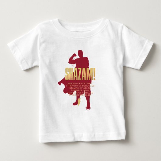 SCHAZAM! Götterwut | Flexi-Silhouette Baby T-shirt (Vorderseite)
