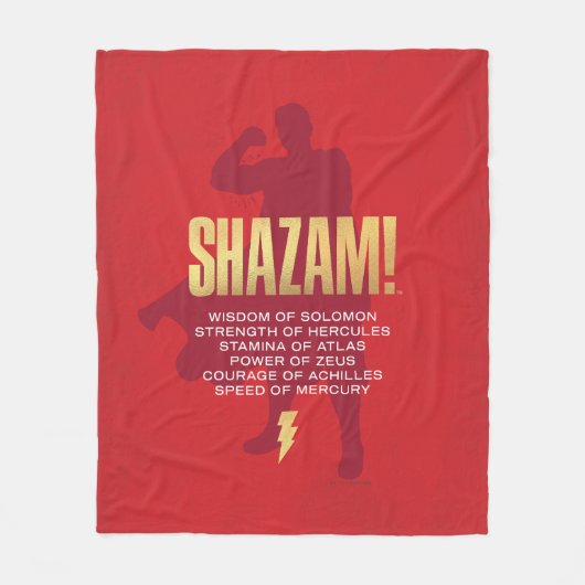 SCHAZAM! Götterwut | Flexi-Silhouette Fleecedecke (Vorderseite)