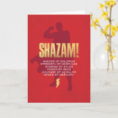 SCHAZAM! Götterwut | Flexi-Silhouette Karte (Gelbe Blume)