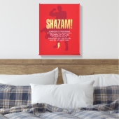 SCHAZAM! Götterwut | Flexi-Silhouette Leinwanddruck (Insitu (Schlafzimmer))