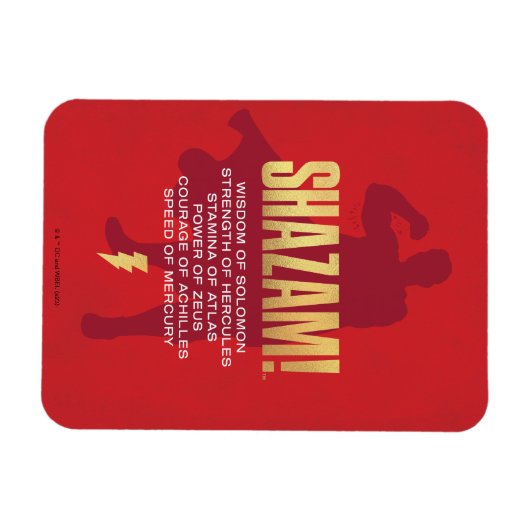 SCHAZAM! Götterwut | Flexi-Silhouette Magnet (Horizontal)