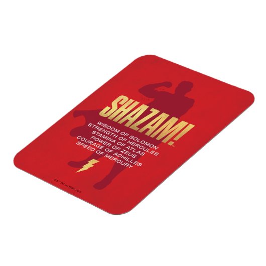 SCHAZAM! Götterwut | Flexi-Silhouette Magnet (Linke Seite)