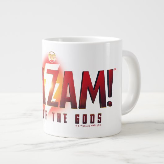 SCHAZAM! Götterwut | Fury of the Gods Logo Jumbo-Tasse (Vorderseite Rechts)