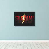 SCHAZAM! Götterwut | Fury of the Gods Logo Leinwanddruck (Insitu (Holzboden))