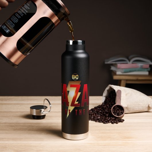 SCHAZAM! Götterwut | Fury of the Gods Logo Trinkflasche (Kaffee)