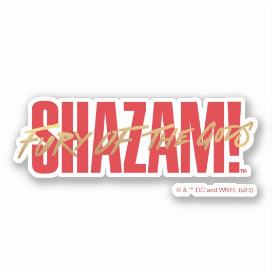 SCHAZAM! Götterwut | Logo für die goldene Markieru Aufkleber (Vorderseite)
