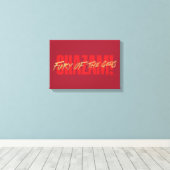 SCHAZAM! Götterwut | Logo für die goldene Markieru Leinwanddruck (Insitu (Holzboden))