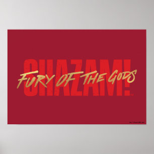SCHAZAM! Götterwut   Logo für die goldene Markieru Poster