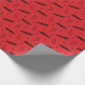 SCHAZAM! Götterwut | Marker Doodle Muster Geschenkpapier (Ecke)