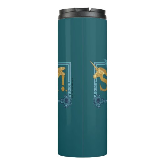 SCHAZAM! Götterwut | Mythisches Logo Thermosbecher (Rückseite)