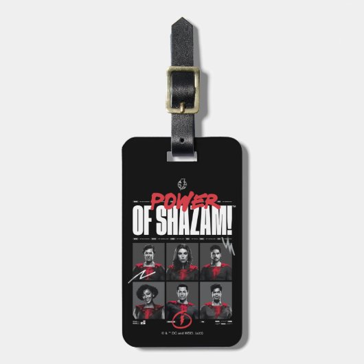SCHAZAM! Götterwut | Power der SHAZAM Group Gepäckanhänger (Vorderseite vertikal)
