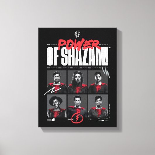 SCHAZAM! Götterwut | Power der SHAZAM Group Leinwanddruck (Vorderseite)