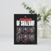 SCHAZAM! Götterwut | Power der SHAZAM Group Postkarte (Stehend Vorderseite)