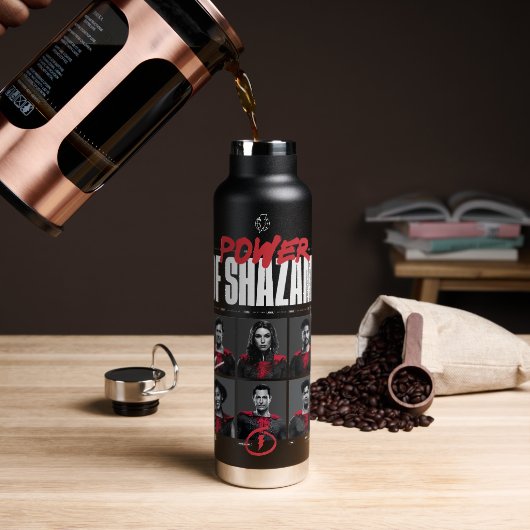 SCHAZAM! Götterwut | Power der SHAZAM Group Trinkflasche (Kaffee)