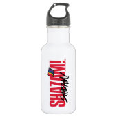 SCHAZAM! Götterwut | Rainbow Bolzen-Logo Edelstahlflasche (Vorderseite)