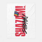 SCHAZAM! Götterwut | Rainbow Bolzen-Logo Fleecedecke (Vorderseite)