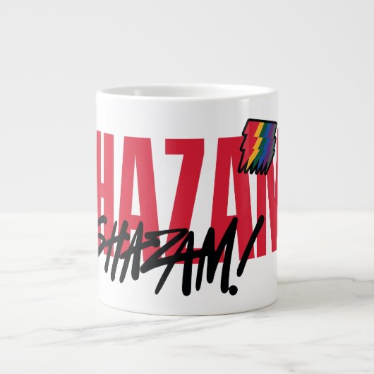 SCHAZAM! Götterwut | Rainbow Bolzen-Logo Jumbo-Tasse (Vorderseite)