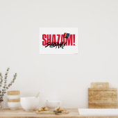 SCHAZAM! Götterwut | Rainbow Bolzen-Logo Poster (Küche)