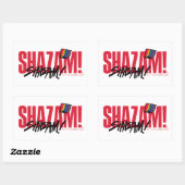 SCHAZAM! Götterwut | Rainbow Bolzen-Logo Rechteckiger Aufkleber (Blatt)