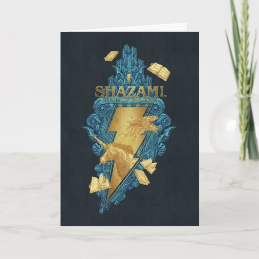 SCHAZAM! Götterwut | Reich des Götter-Logos Karte (Vorderseite)