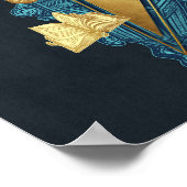 SCHAZAM! Götterwut | Reich des Götter-Logos Poster (Ecke)