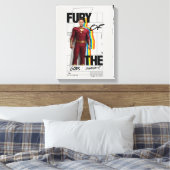 SCHAZAM! Götterwut | Retro Album Style Art Leinwanddruck (Insitu (Schlafzimmer))