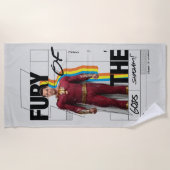 SCHAZAM! Götterwut | Retro Album Style Art Strandtuch (Vorderseite)