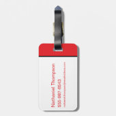 SCHAZAM! Götterwut | Rote Markierungen Gepäckanhänger (Rückseite vertikal)