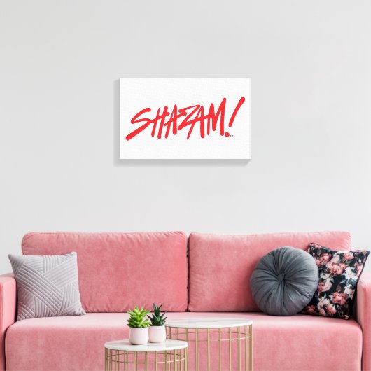 SCHAZAM! Götterwut | Rote Markierungen Leinwanddruck (Insitu (Wohnzimmer))