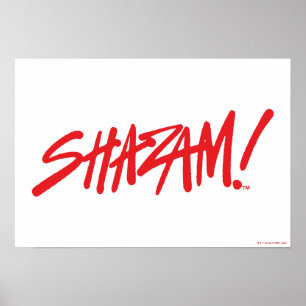 SCHAZAM! Götterwut Rote Markierungen Poster