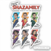 SCHAZAM! Götterwut | SCHAZAMily-Comic-Bolzen Aufkleber (Vorderseite)