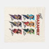 SCHAZAM! Götterwut | SCHAZAMily-Comic-Bolzen Fleecedecke (Vorderseite (Horizontal))