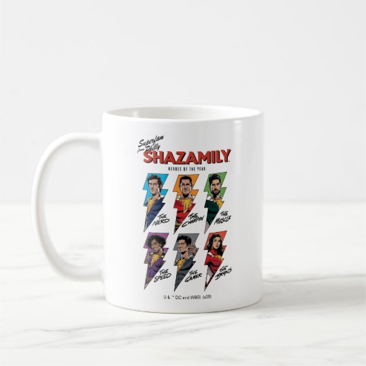 SCHAZAM! Götterwut | SCHAZAMily-Comic-Bolzen Kaffeetasse (Links)