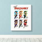 SCHAZAM! Götterwut | SCHAZAMily-Comic-Bolzen Leinwanddruck (Insitu (Holzboden))