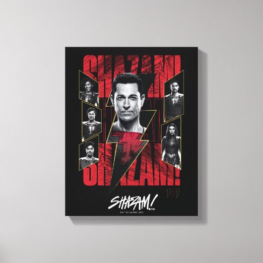 SCHAZAM! Götterwut | SHAZAMily Group Leinwanddruck (Vorderseite)
