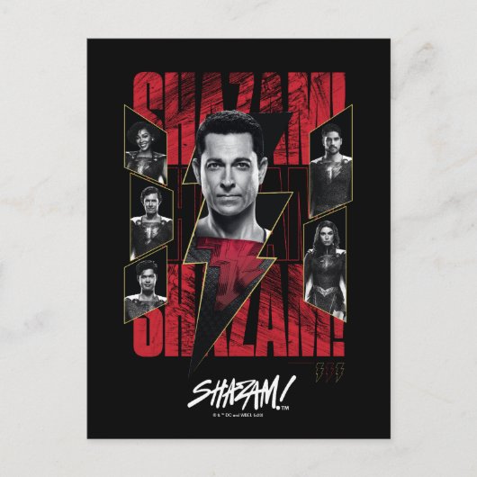 SCHAZAM! Götterwut | SHAZAMily Group Postkarte (Vorderseite)