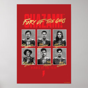 SCHAZAM! Götterwut   SHAZAMily Yearbook Poster
