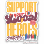 SCHAZAM! Götterwut | Unterstützung lokaler Helden Aufkleber (Vorderseite)