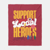 SCHAZAM! Götterwut | Unterstützung lokaler Helden Fleecedecke (Vorderseite)