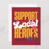 SCHAZAM! Götterwut | Unterstützung lokaler Helden Postkarte (Vorne/Hinten)