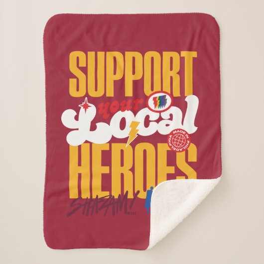 SCHAZAM! Götterwut | Unterstützung lokaler Helden Sherpadecke (Vorderseite)