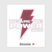 SCHAZAM! Götterwut | Wir sind der Power Aufkleber (Blatt)